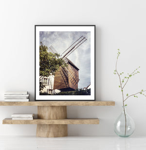 Montmartre Paris Windmill Print - French Art for your Home