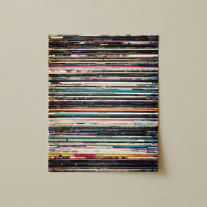 Lisa Russo Fine Art Industrial 1980s Retro Record Album Covers Photography Print - Vintage Music Decor