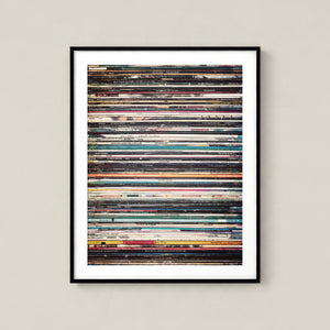 Lisa Russo Fine Art Industrial 1980s Retro Record Album Covers Photography Print - Vintage Music Decor
