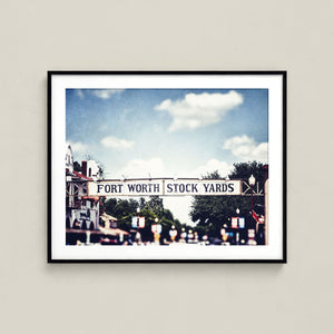 Lisa Russo Fine Art Industrial Texas Fort Worth Stockyards Print - Western Cattle Wall Art