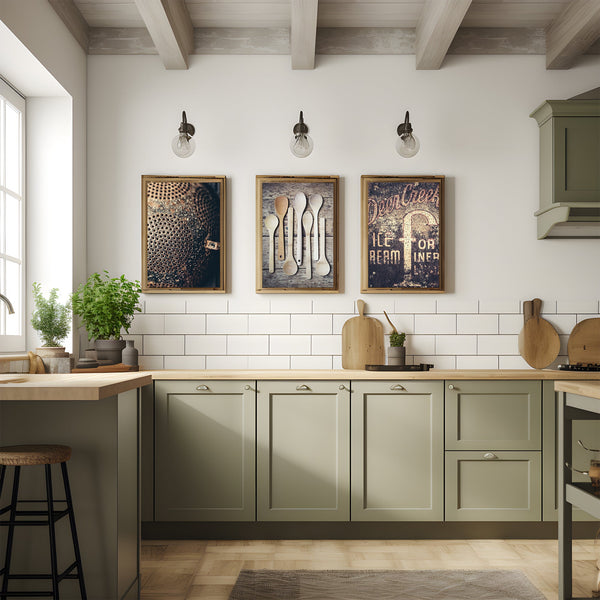 Lisa Russo Fine Art Kitchen Decor Country Kitchen | Art Prints Set of 3