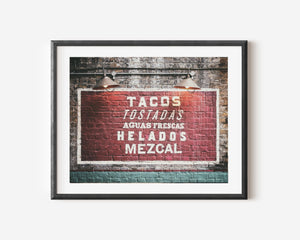 Lisa Russo Fine Art Kitchen Decor London | Borough Market | El Pastor Sign