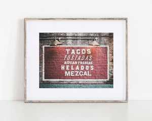 Lisa Russo Fine Art Kitchen Decor London | Borough Market | El Pastor Sign