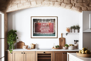 Lisa Russo Fine Art Kitchen Decor London | Borough Market | El Pastor Sign