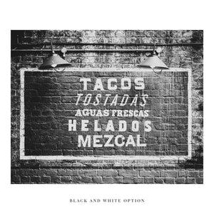 Lisa Russo Fine Art Kitchen Decor London | Borough Market | El Pastor Sign