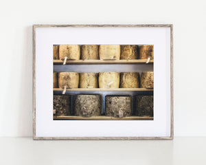 London Rustic Kitchen Decor - Yellow Cheese Shop Print