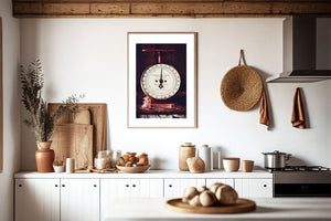 Lisa Russo Fine Art Kitchen Decor Red Vintage Kitchen Scale