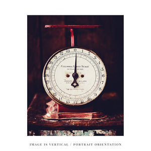 Lisa Russo Fine Art Kitchen Decor Red Vintage Kitchen Scale