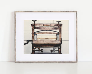 Laundry Room Wall Art - Antique Wringer Washer Print