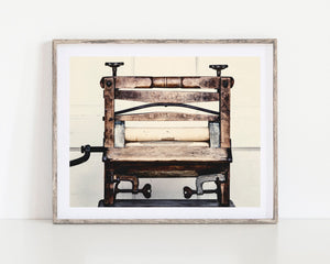 Lisa Russo Fine Art Laundry Room Decor Antique Wringer Washer Print for Laundry Room Decor