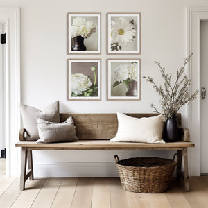Lisa Russo Fine Art Nature Photography French Country Floral Wall Art Set of 4 Prints
