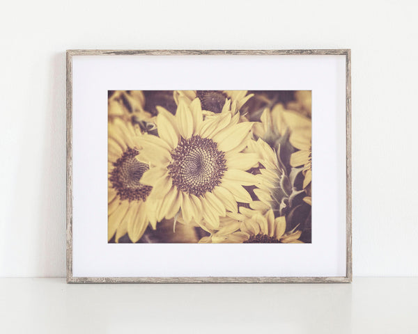 Pastel Sunflowers Print - Yellow