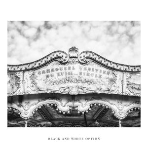 Montmartre Paris France - Vintage Carousel Nursery Decor