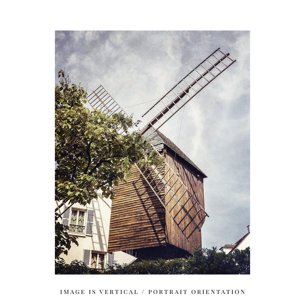 Montmartre Paris Windmill Print - French Art for your Home