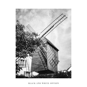Montmartre Paris Windmill Print - French Art for your Home