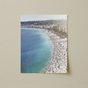 Lisa Russo Fine Art Nice France Beach Print | French Riviera Coastal Wall Art