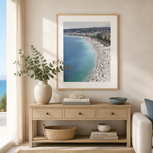 Lisa Russo Fine Art Nice France Beach Print | French Riviera Coastal Wall Art
