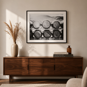 Lisa Russo Fine Art Rustic Home Decor Dalwhinnie Distillery Whisky Barrel Print | Scotland Highland Wall Art