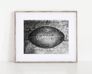 Vintage Football Photography Print - Perfect for Sports Fans