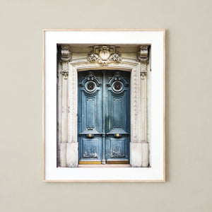 Lisa Russo Fine Art Travel Photography Blue Paris Door - France Photography - Vintage Parisian Elegance