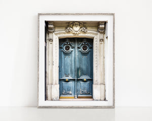 Lisa Russo Fine Art Travel Photography Blue Paris Door - France Photography - Vintage Parisian Elegance