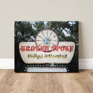 Lisa Russo Fine Art Travel Photography Broken Spoke Austin Texas Sign Print | Vintage Neon Sign Wall Art