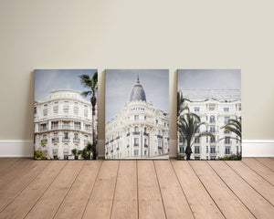 Lisa Russo Fine Art Travel Photography Cannes France Print Set of 3 | French Riviera Wall Art