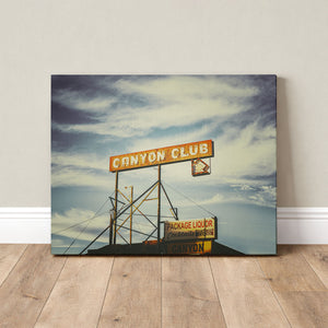 Lisa Russo Fine Art Travel Photography Canyon Club Route 66 Sign Print | Williams Arizona Vintage Wall Art
