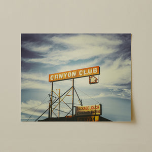 Lisa Russo Fine Art Travel Photography Canyon Club Route 66 Sign Print | Williams Arizona Vintage Wall Art