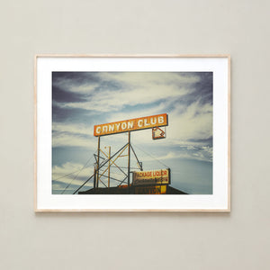 Lisa Russo Fine Art Travel Photography Canyon Club Route 66 Sign Print | Williams Arizona Vintage Wall Art