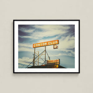 Lisa Russo Fine Art Travel Photography Canyon Club Route 66 Sign Print | Williams Arizona Vintage Wall Art