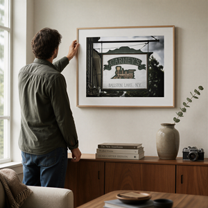 Lisa Russo Fine Art Travel Photography Carney's Ballston Lake New York Sign Print | Vintage Train Americana Wall Art
