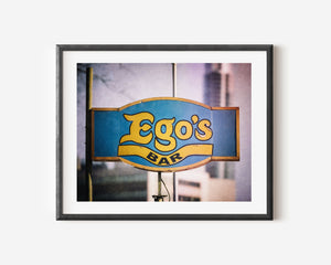 Lisa Russo Fine Art Travel Photography Ego's Bar Austin Texas Vintage Sign