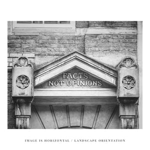 Lisa Russo Fine Art Travel Photography Facts Not Opinions London Print - Office, Law, or Library Decor