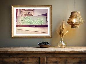 Lisa Russo Fine Art Travel Photography Fleurs - Paris France Flower Shop Sign