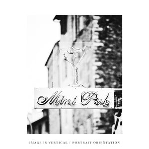 Lisa Russo Fine Art Travel Photography French Mini Pub - French Sign Print for Home Bar Decor