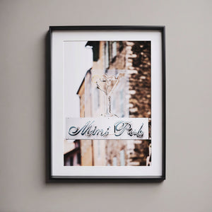 Lisa Russo Fine Art Travel Photography French Mini Pub - French Sign Print for Home Bar Decor