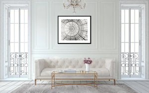 Lisa Russo Fine Art Travel Photography Geometric Capitol Dome Print in Green and Beige - Pennsylvania