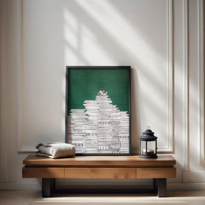 Lisa Russo Fine Art Travel Photography Gift for Book Lovers - Cannes France Book Mural Street Art Print