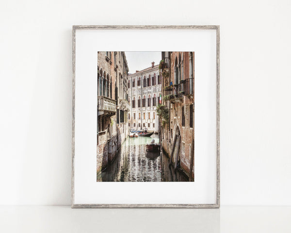 Venice Canal Print II - Italy Landscape Art for Home Decor