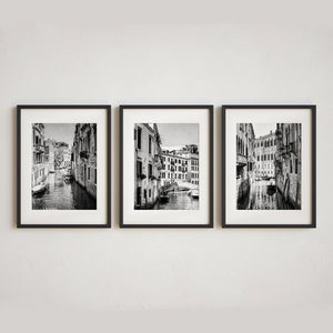 Venice Canal Art Prints - Set of 3 - Italy Landscape Photography