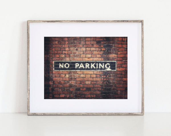 London No Parking Print - Unique Wall Art for City Lovers
