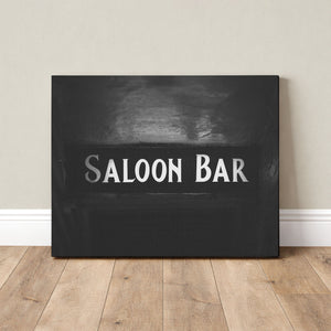 Lisa Russo Fine Art Travel Photography London Saloon Bar Sign Print | Moody English Pub Wall Art