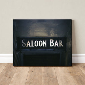 Lisa Russo Fine Art Travel Photography London Saloon Bar Sign Print | Moody English Pub Wall Art