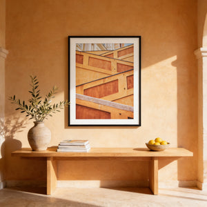 Lisa Russo Fine Art Travel Photography Menton France Staircase Abstract Architecture Photography Print