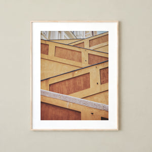 Lisa Russo Fine Art Travel Photography Menton France Staircase Abstract Architecture Photography Print