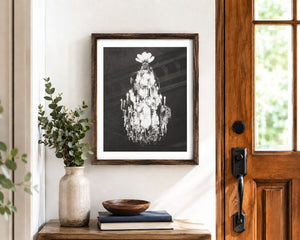 Lisa Russo Fine Art Travel Photography Monte Carlo Chandelier Print | Monaco Black & White Wall Art