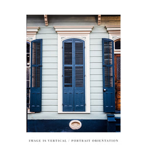 Lisa Russo Fine Art Travel Photography New Orleans | Blue Window