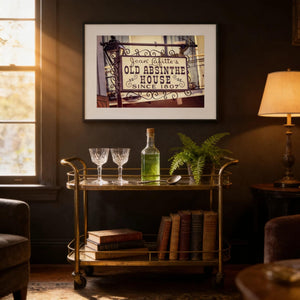 Lisa Russo Fine Art Travel Photography New Orleans Bourbon Street Old Absinthe Shop Art Print