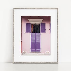 Lisa Russo Fine Art Travel Photography New Orleans | Pink and Purple Window